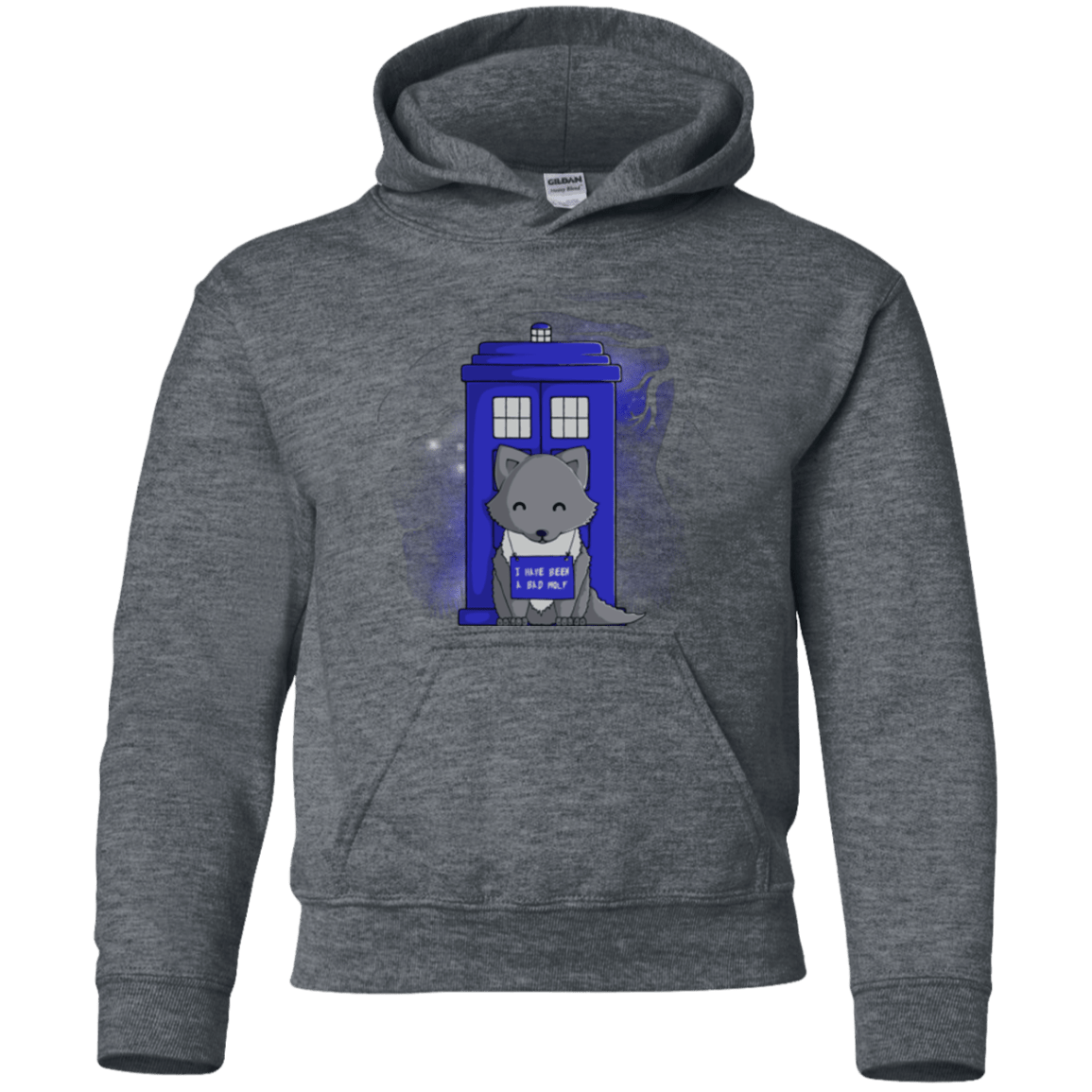 Sweatshirts Dark Heather / YS Bad Wolf Youth Hoodie