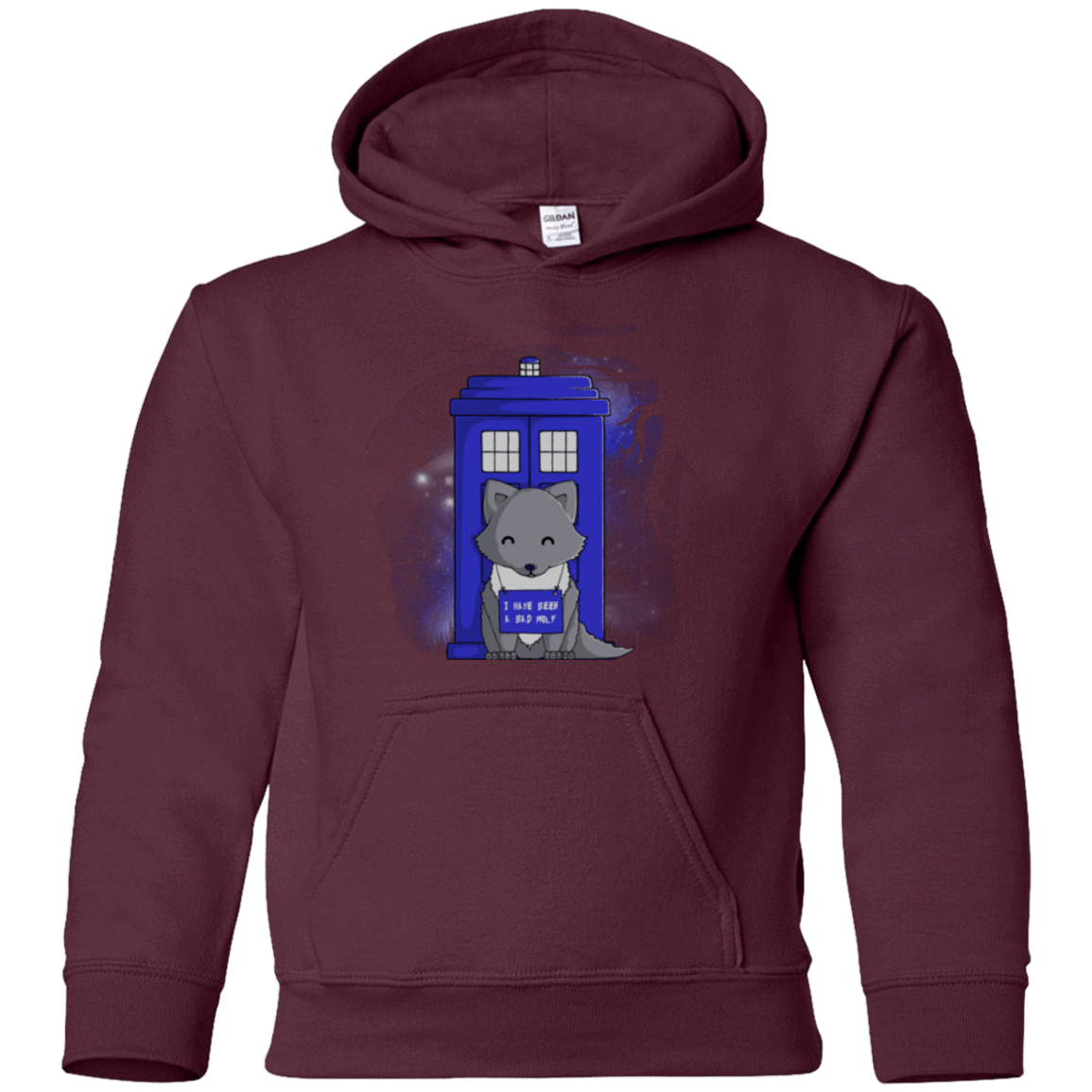 Sweatshirts Maroon / YS Bad Wolf Youth Hoodie