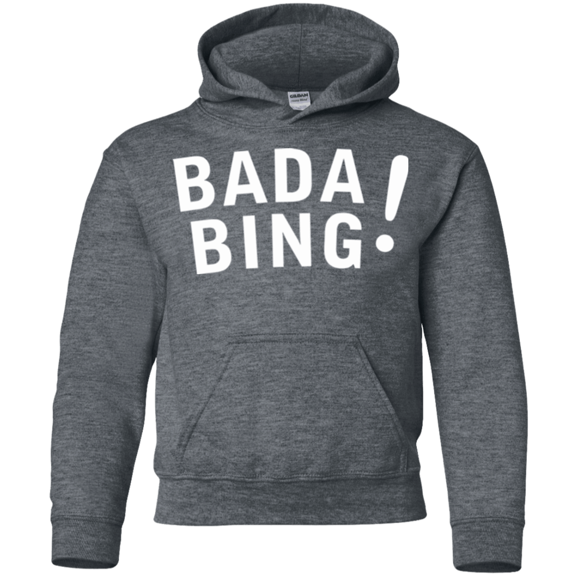 Sweatshirts Dark Heather / YS Bada bing Youth Hoodie