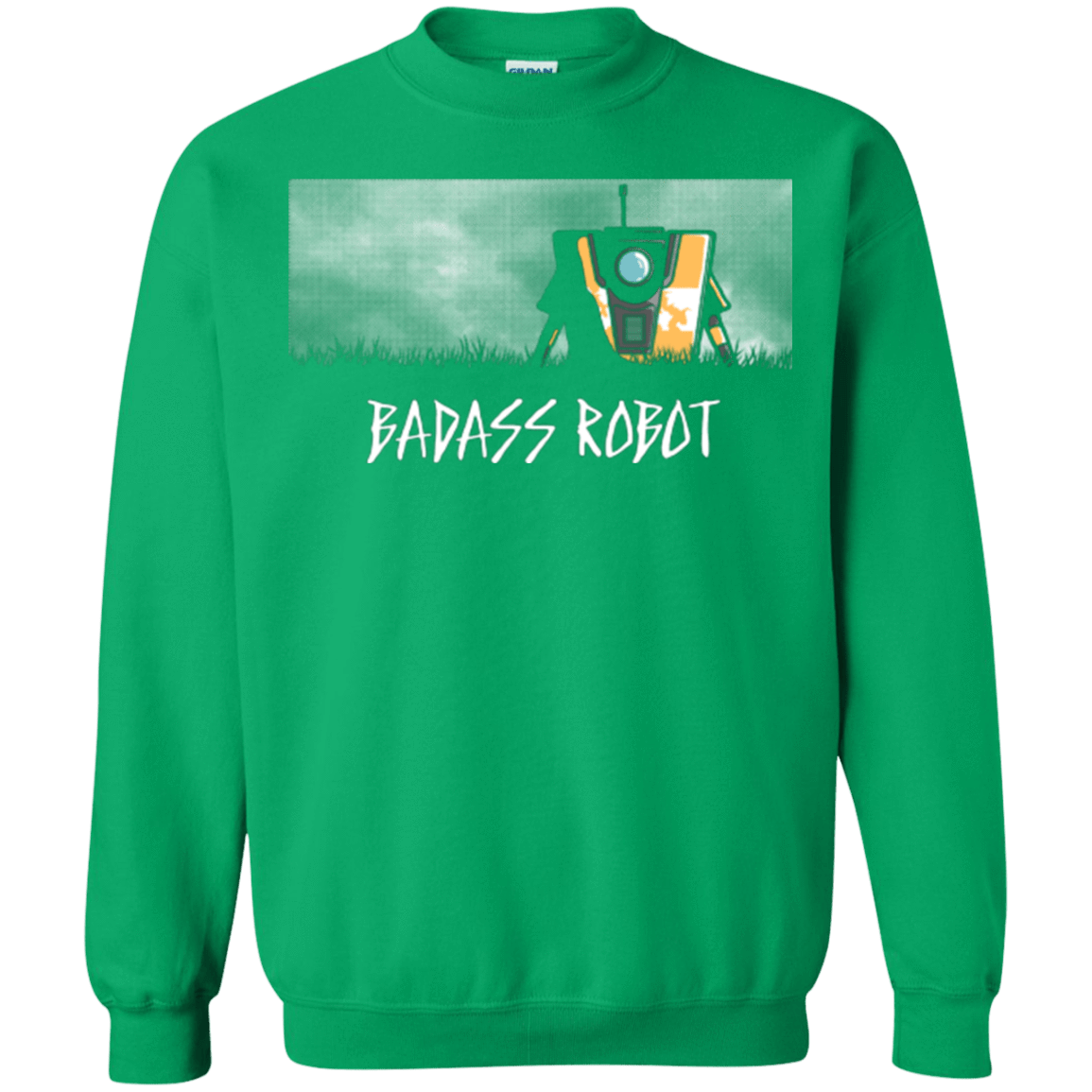 Sweatshirts Irish Green / Small BADASS ROBOT Crewneck Sweatshirt