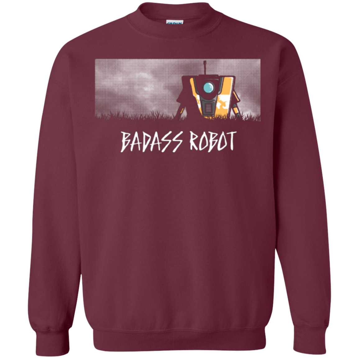 Sweatshirts Maroon / Small BADASS ROBOT Crewneck Sweatshirt
