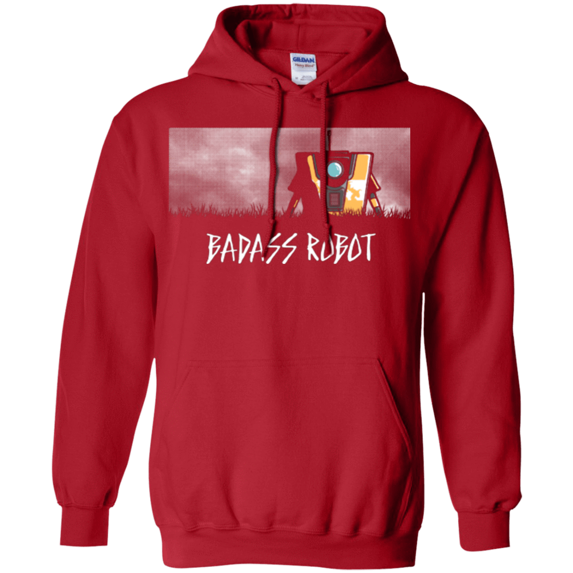 Sweatshirts Red / Small BADASS ROBOT Pullover Hoodie