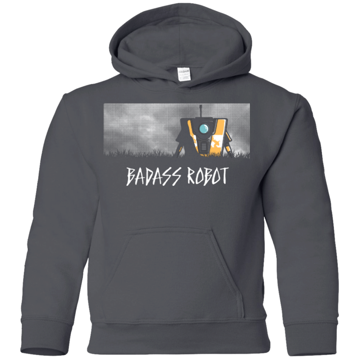 Sweatshirts Charcoal / YS BADASS ROBOT Youth Hoodie