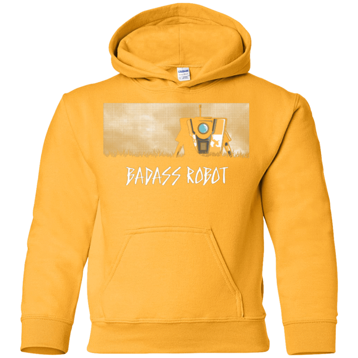Sweatshirts Gold / YS BADASS ROBOT Youth Hoodie