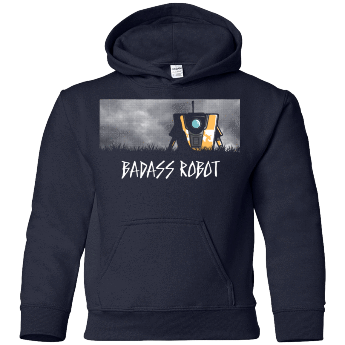 Sweatshirts Navy / YS BADASS ROBOT Youth Hoodie