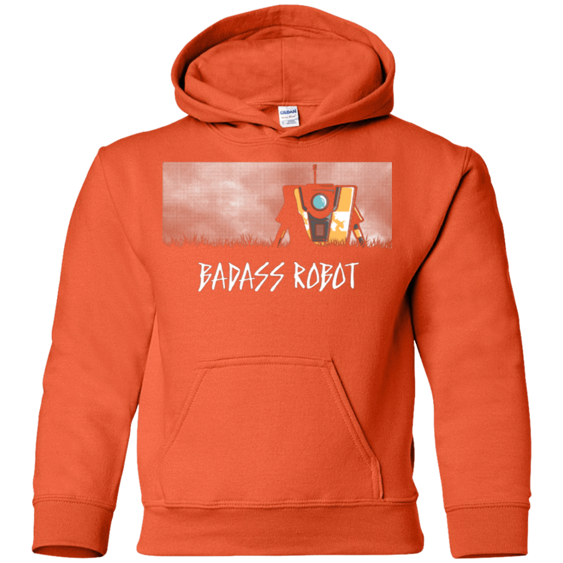 Sweatshirts Orange / YS BADASS ROBOT Youth Hoodie
