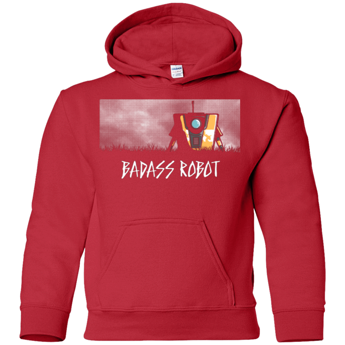 Sweatshirts Red / YS BADASS ROBOT Youth Hoodie