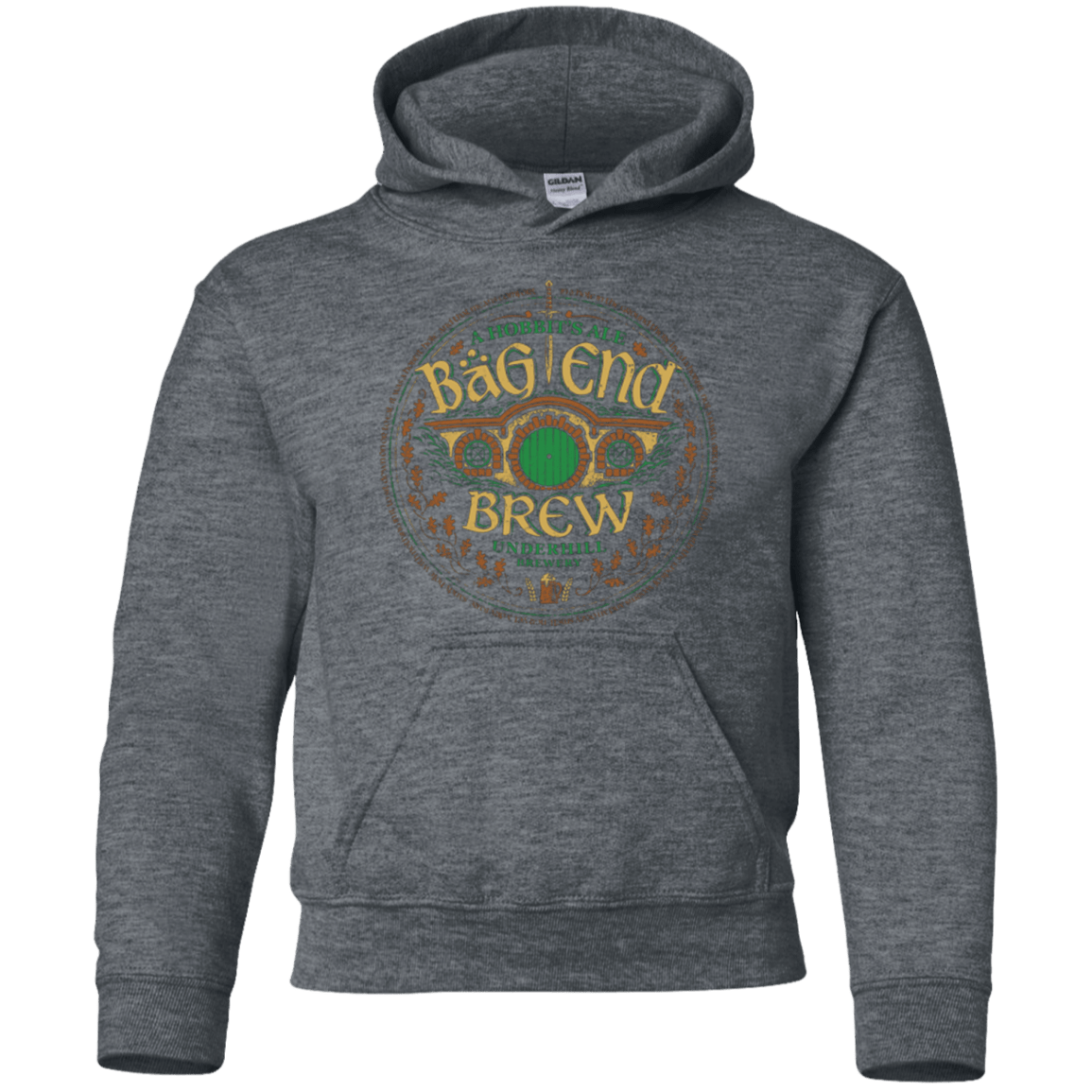 Sweatshirts Dark Heather / YS Bag End Brew Youth Hoodie
