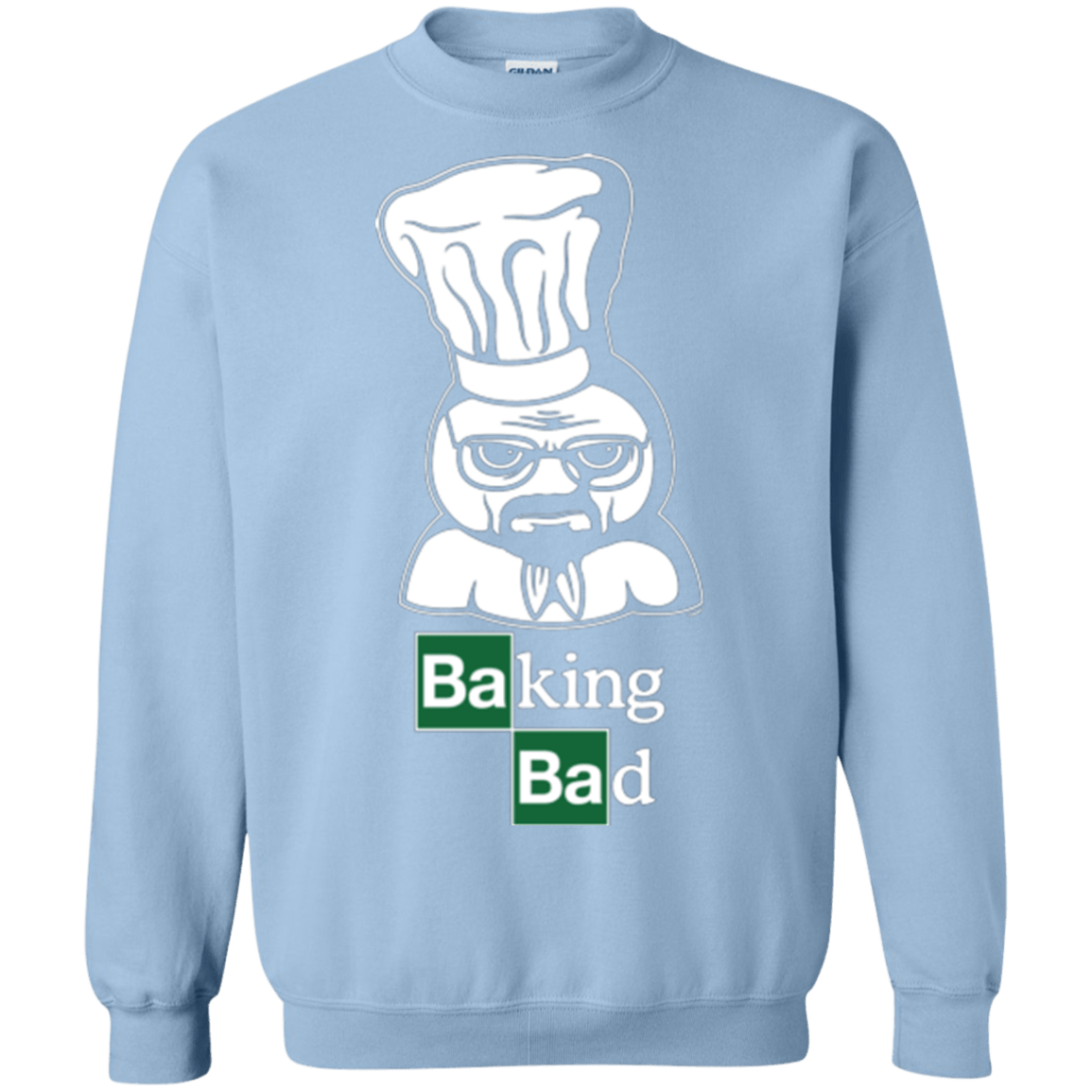 Sweatshirts Light Blue / Small Baking Bad Crewneck Sweatshirt