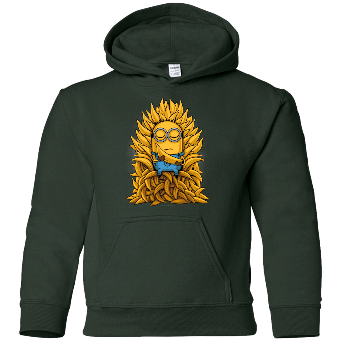 Sweatshirts Forest Green / YS Banana Throne Youth Hoodie