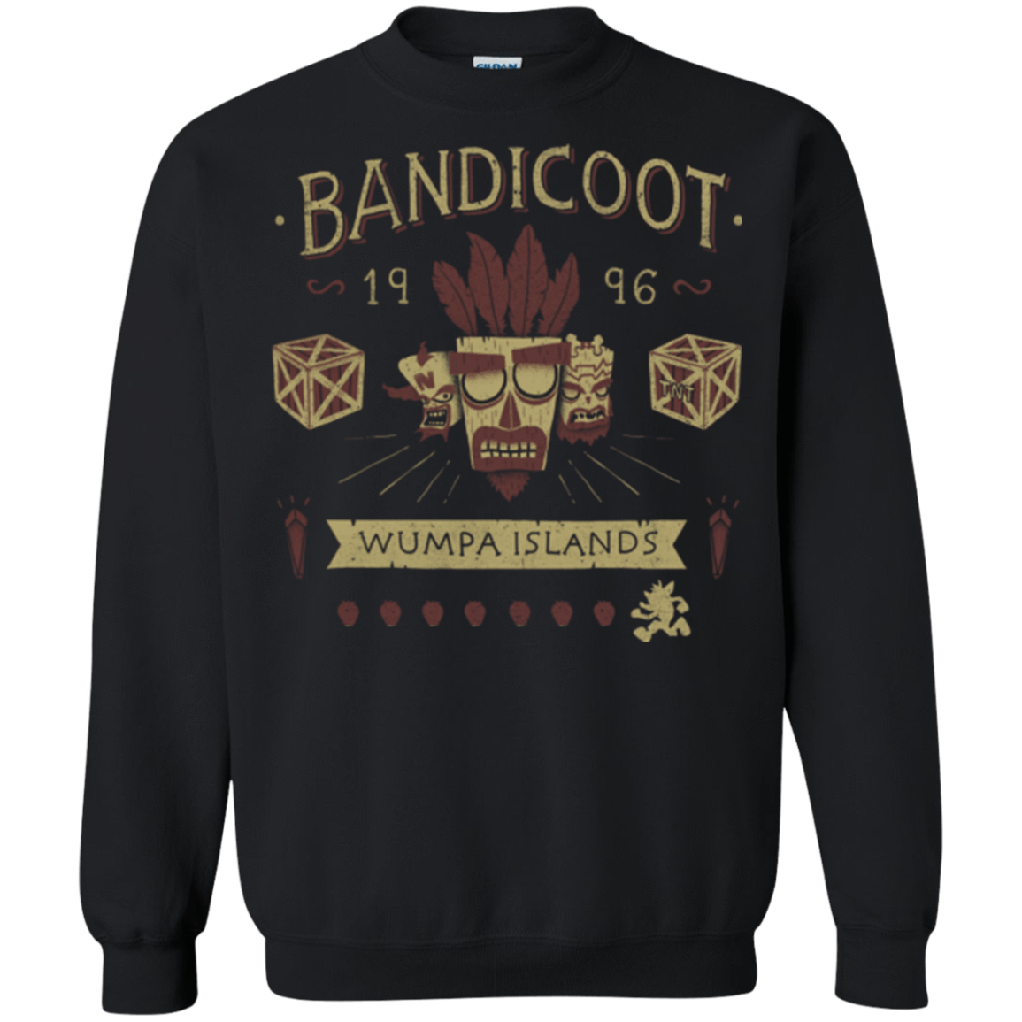 Sweatshirts Black / Small Bandicoot Time Crewneck Sweatshirt