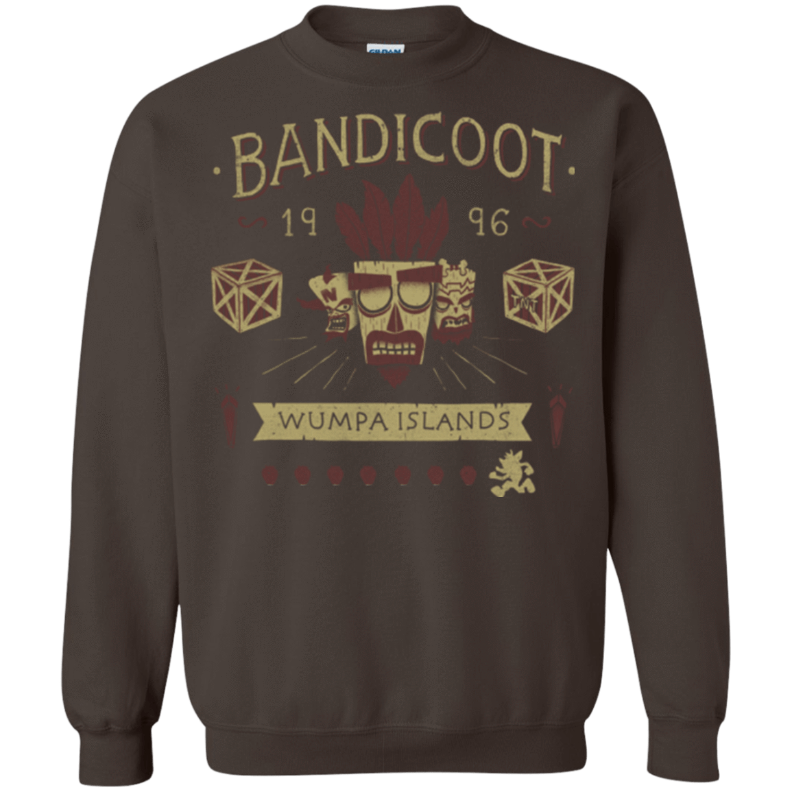 Sweatshirts Dark Chocolate / Small Bandicoot Time Crewneck Sweatshirt