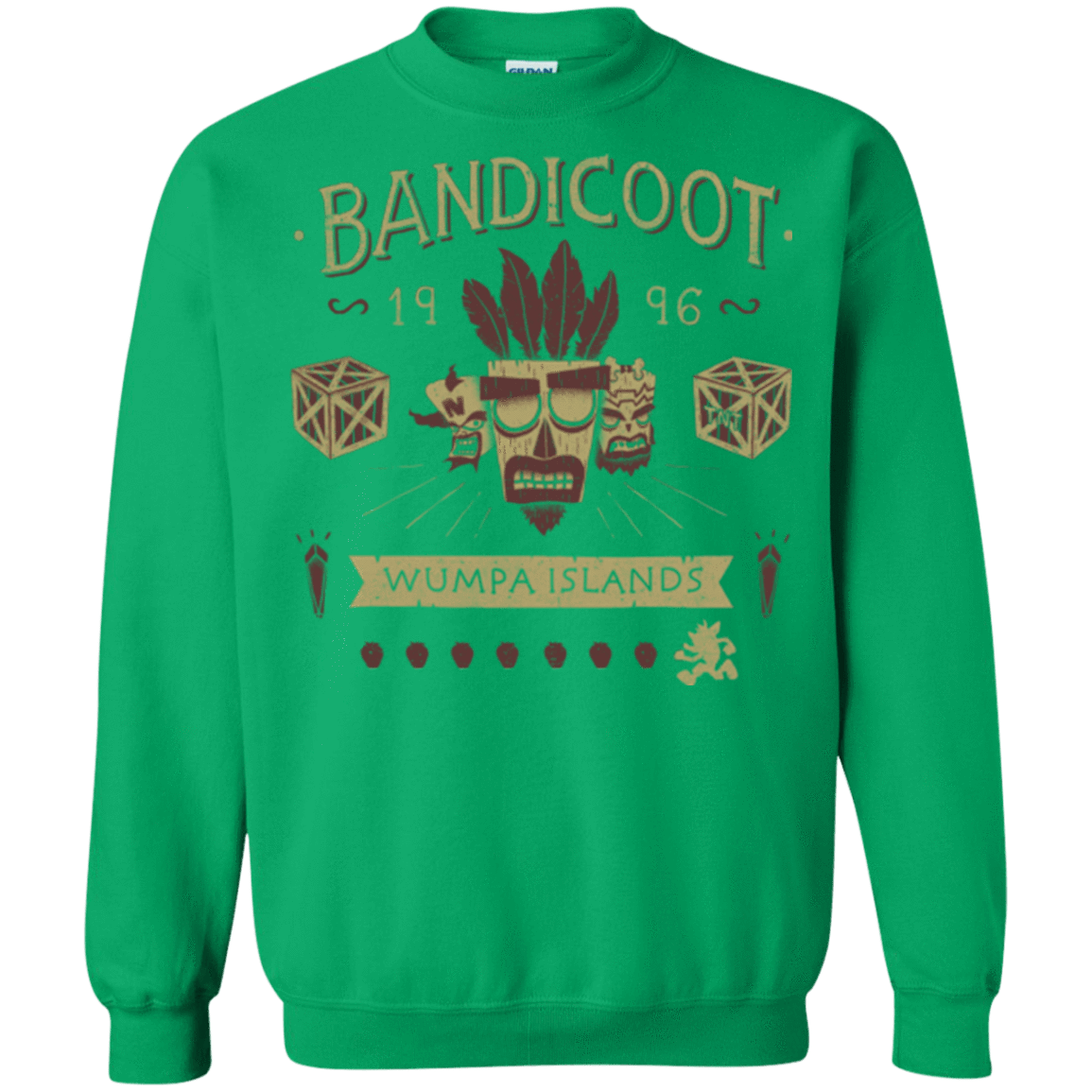 Sweatshirts Irish Green / Small Bandicoot Time Crewneck Sweatshirt