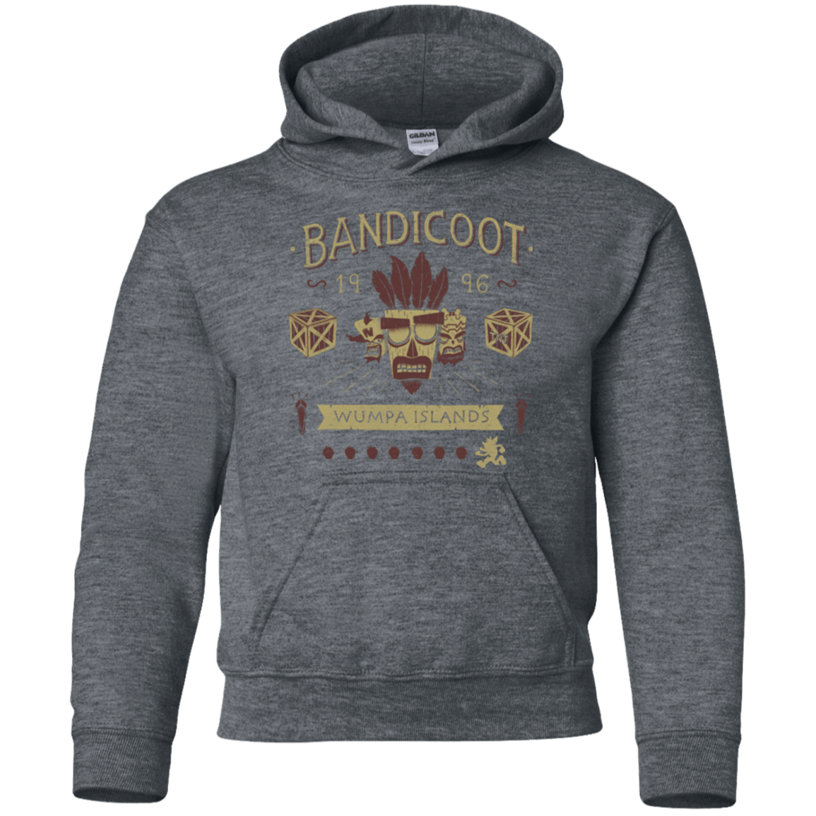 Sweatshirts Dark Heather / YS Bandicoot Time Youth Hoodie