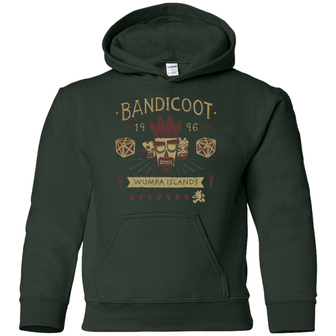 Sweatshirts Forest Green / YS Bandicoot Time Youth Hoodie