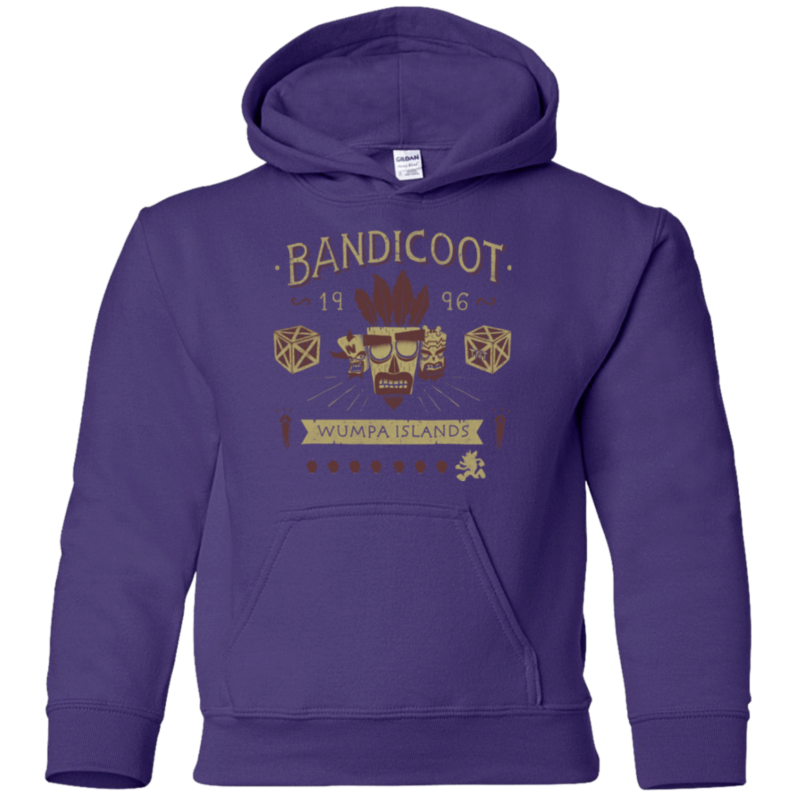 Sweatshirts Purple / YS Bandicoot Time Youth Hoodie