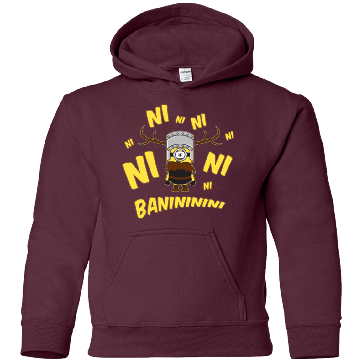 Sweatshirts Maroon / YS Baninini Youth Hoodie
