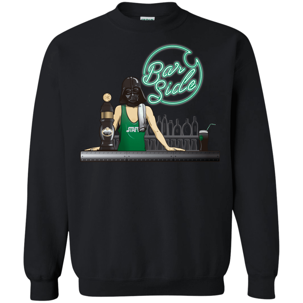 Sweatshirts Black / Small Bar side Crewneck Sweatshirt