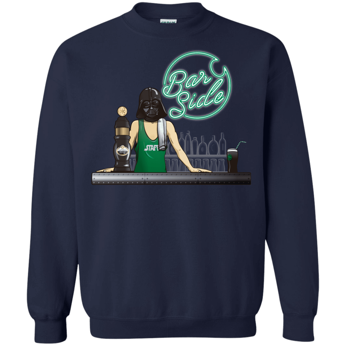 Sweatshirts Navy / Small Bar side Crewneck Sweatshirt