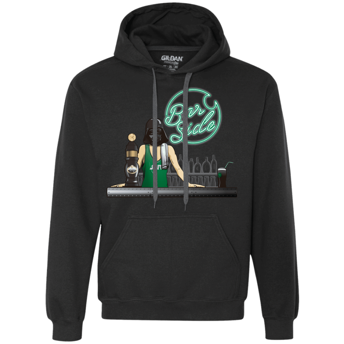 Sweatshirts Black / Small Bar side Premium Fleece Hoodie