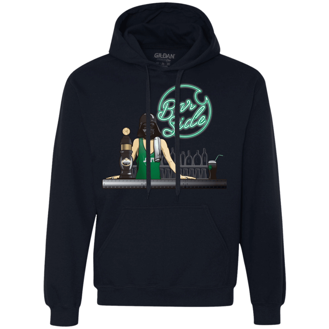 Sweatshirts Navy / Small Bar side Premium Fleece Hoodie