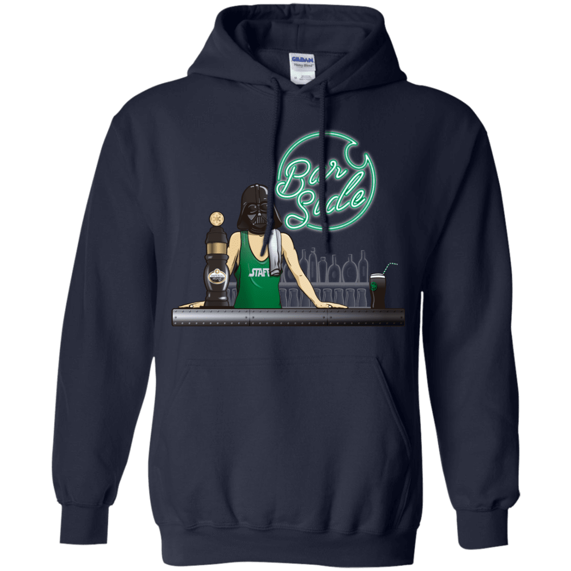 Sweatshirts Navy / Small Bar side Pullover Hoodie