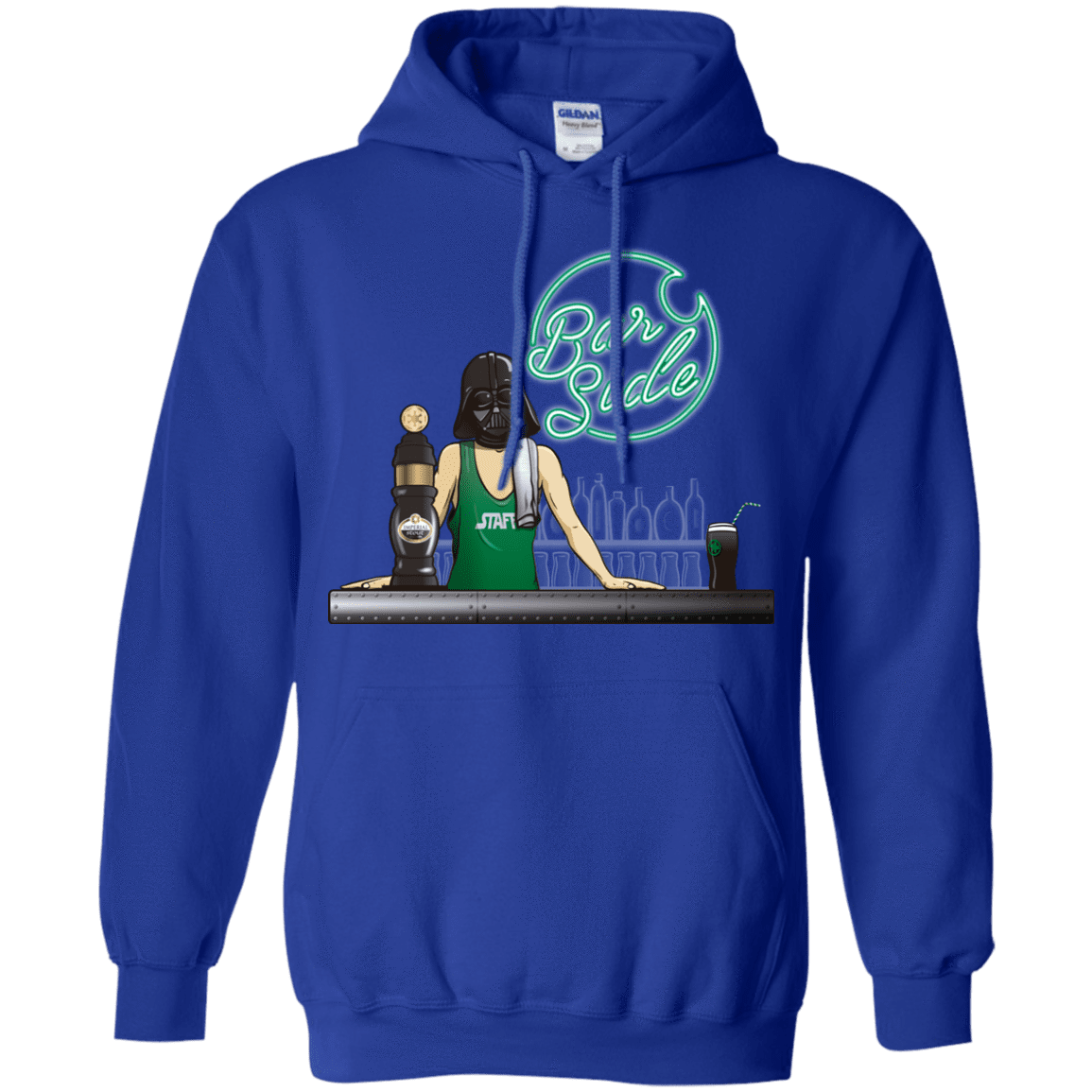 Sweatshirts Royal / Small Bar side Pullover Hoodie