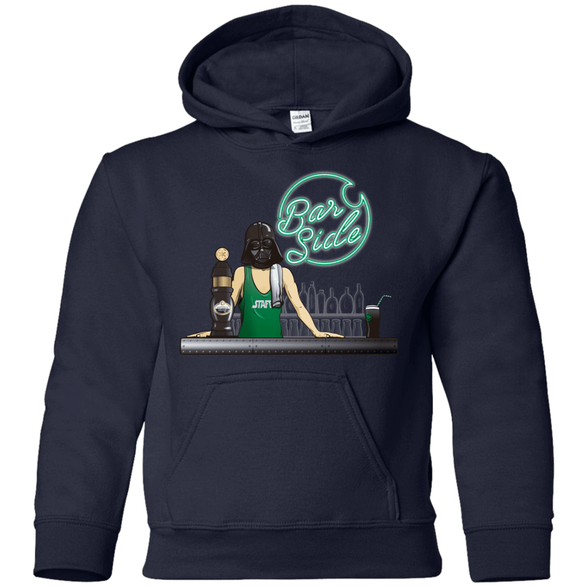 Sweatshirts Navy / YS Bar side Youth Hoodie