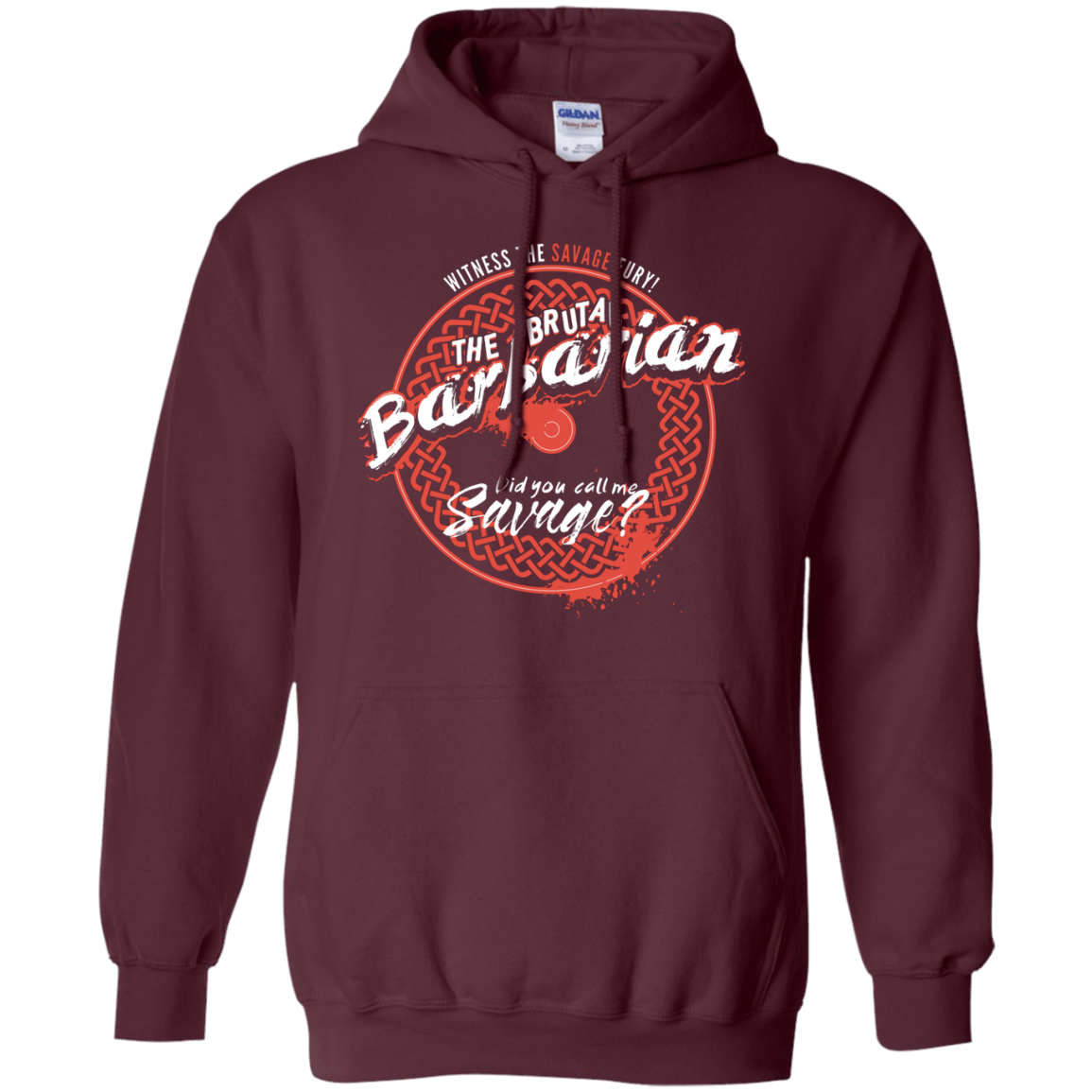 Sweatshirts Maroon / S Barbarian Pullover Hoodie