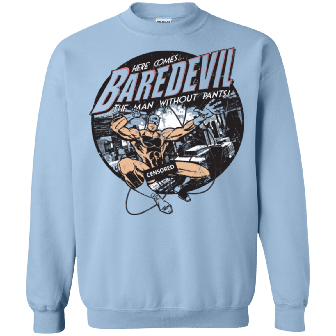 Sweatshirts Light Blue / Small Baredevil Crewneck Sweatshirt