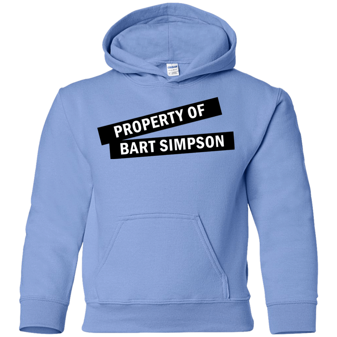 Sweatshirts Carolina Blue / YS Bart Simpson Youth Hoodie