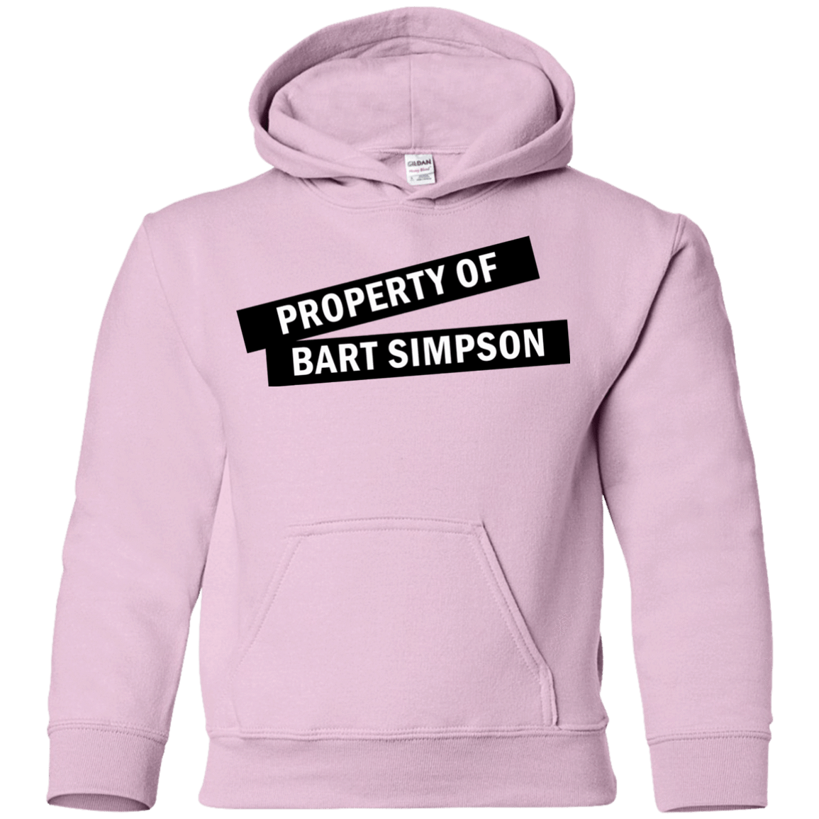 Sweatshirts Light Pink / YS Bart Simpson Youth Hoodie