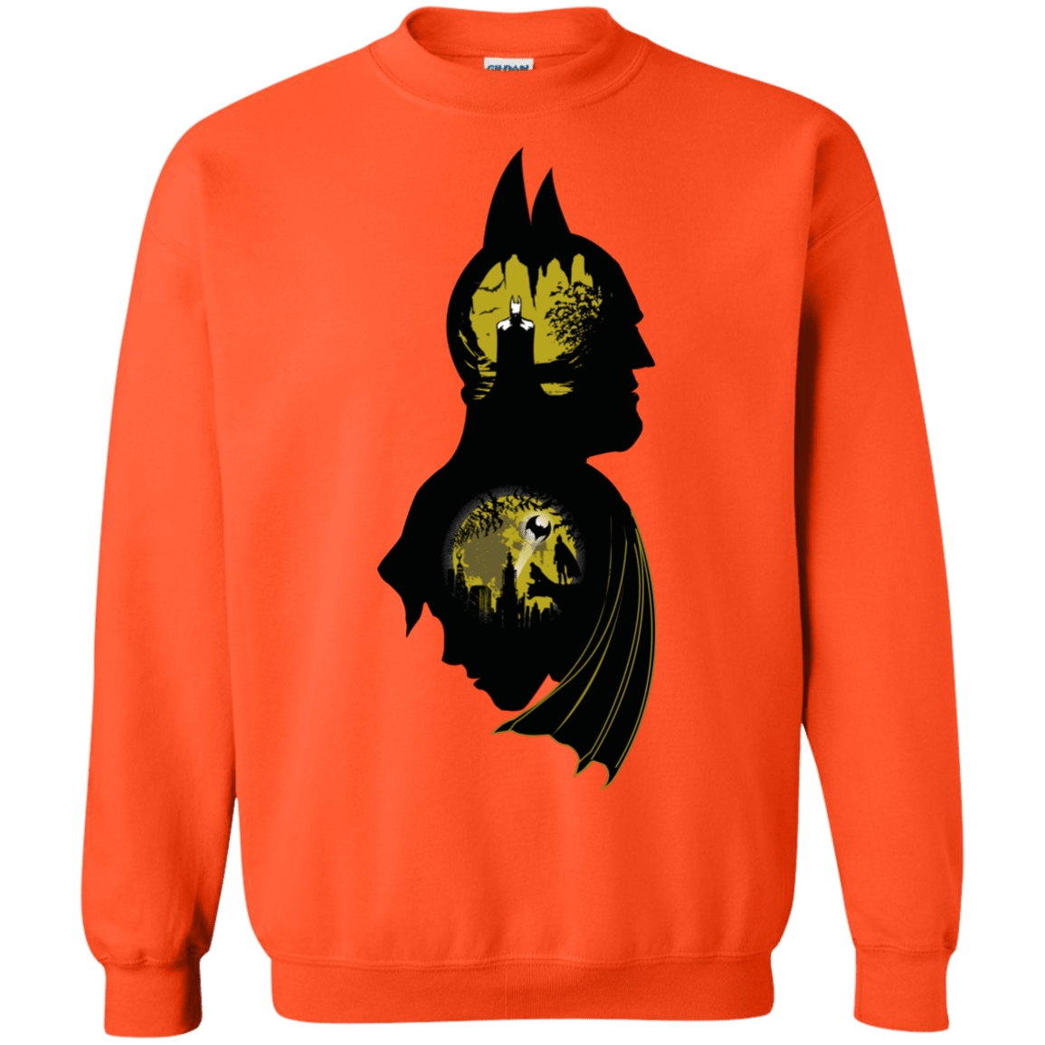 Sweatshirts Orange / Small Bat Detective Crewneck Sweatshirt