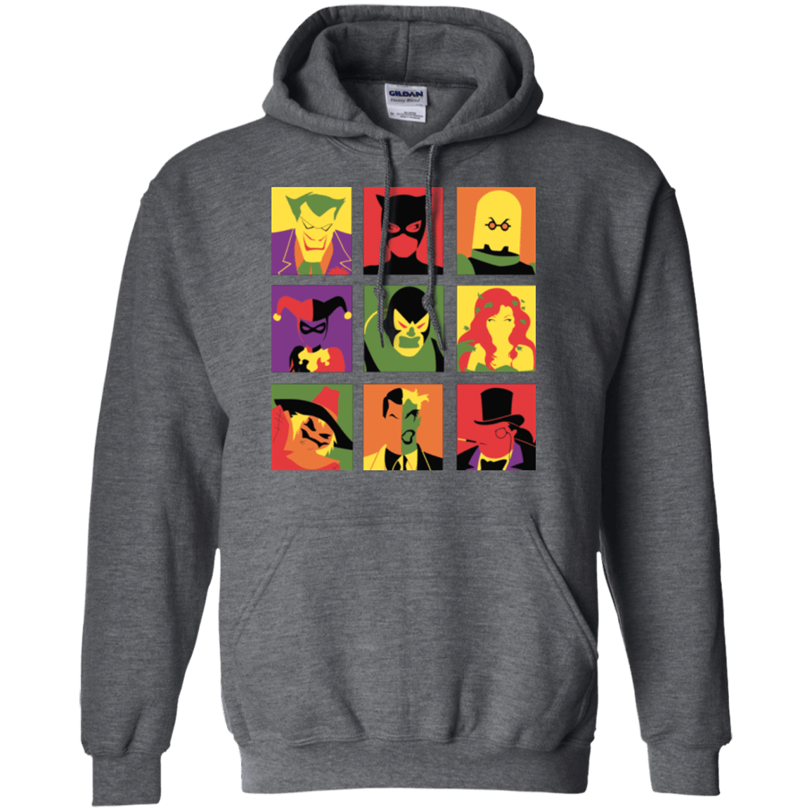 Sweatshirts Dark Heather / Small Bat Pop Pullover Hoodie