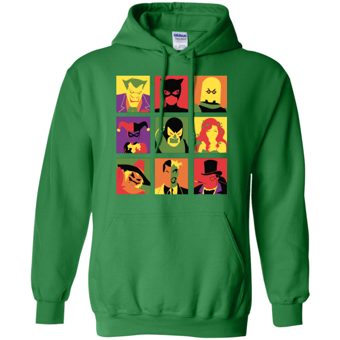 Sweatshirts Irish Green / Small Bat Pop Pullover Hoodie
