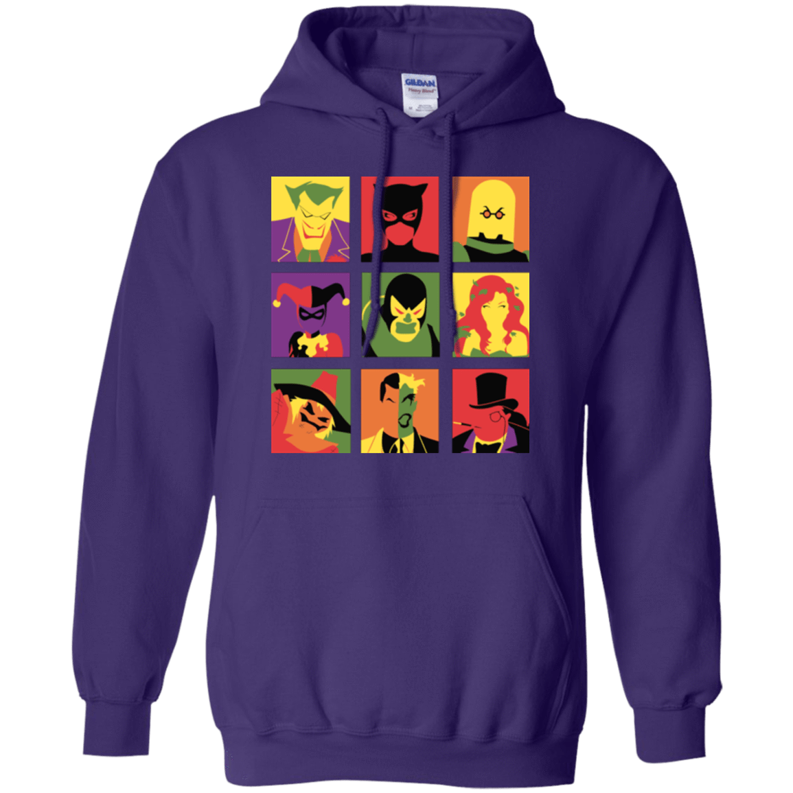 Sweatshirts Purple / Small Bat Pop Pullover Hoodie