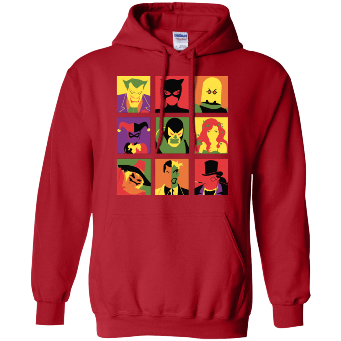 Sweatshirts Red / Small Bat Pop Pullover Hoodie