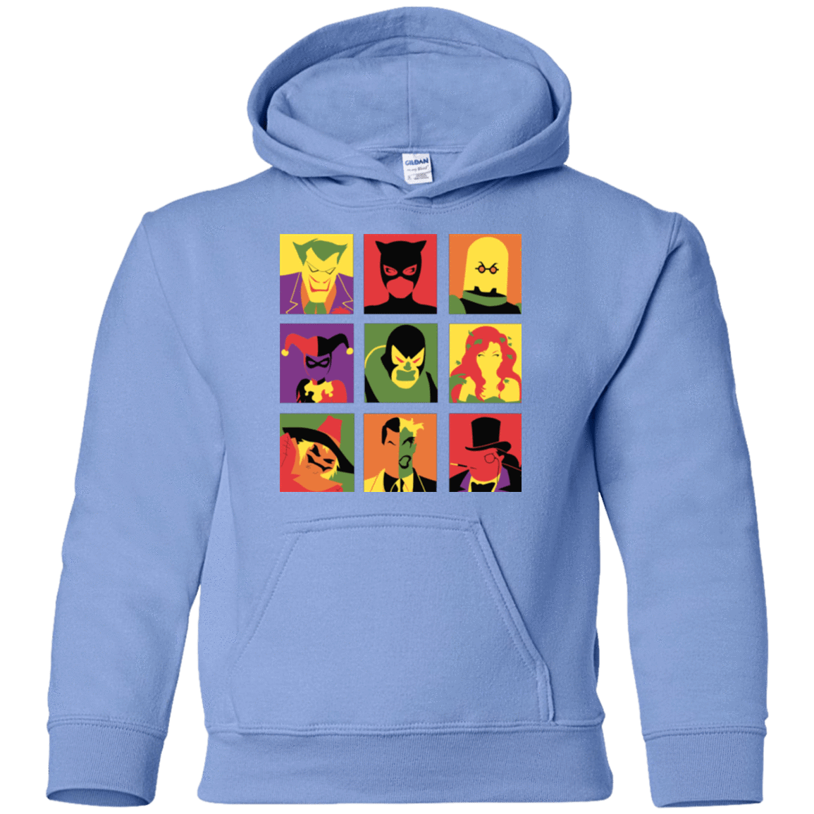 Sweatshirts Carolina Blue / YS Bat Pop Youth Hoodie