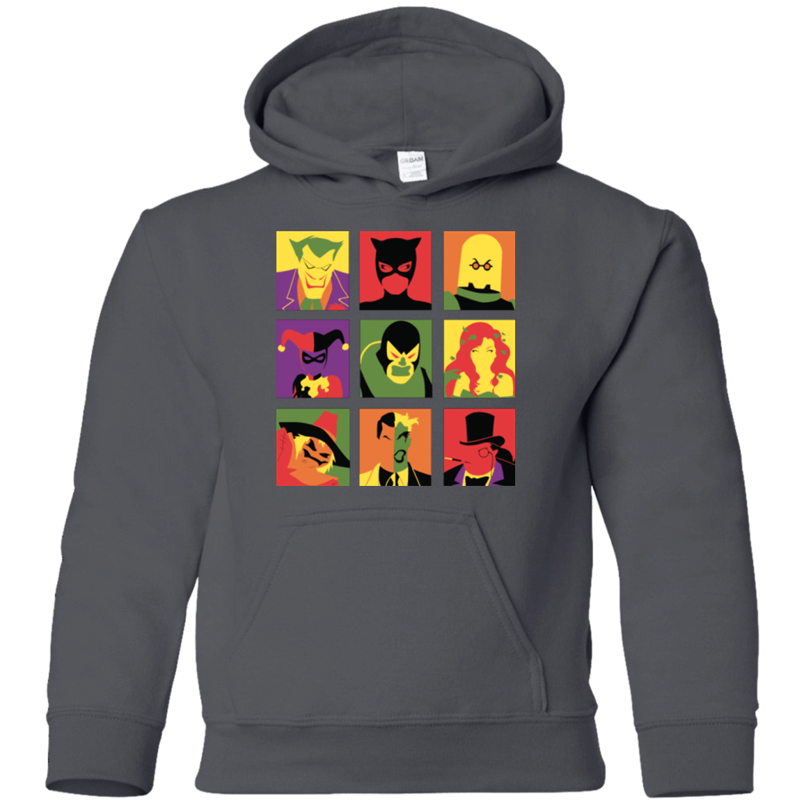 Sweatshirts Charcoal / YS Bat Pop Youth Hoodie