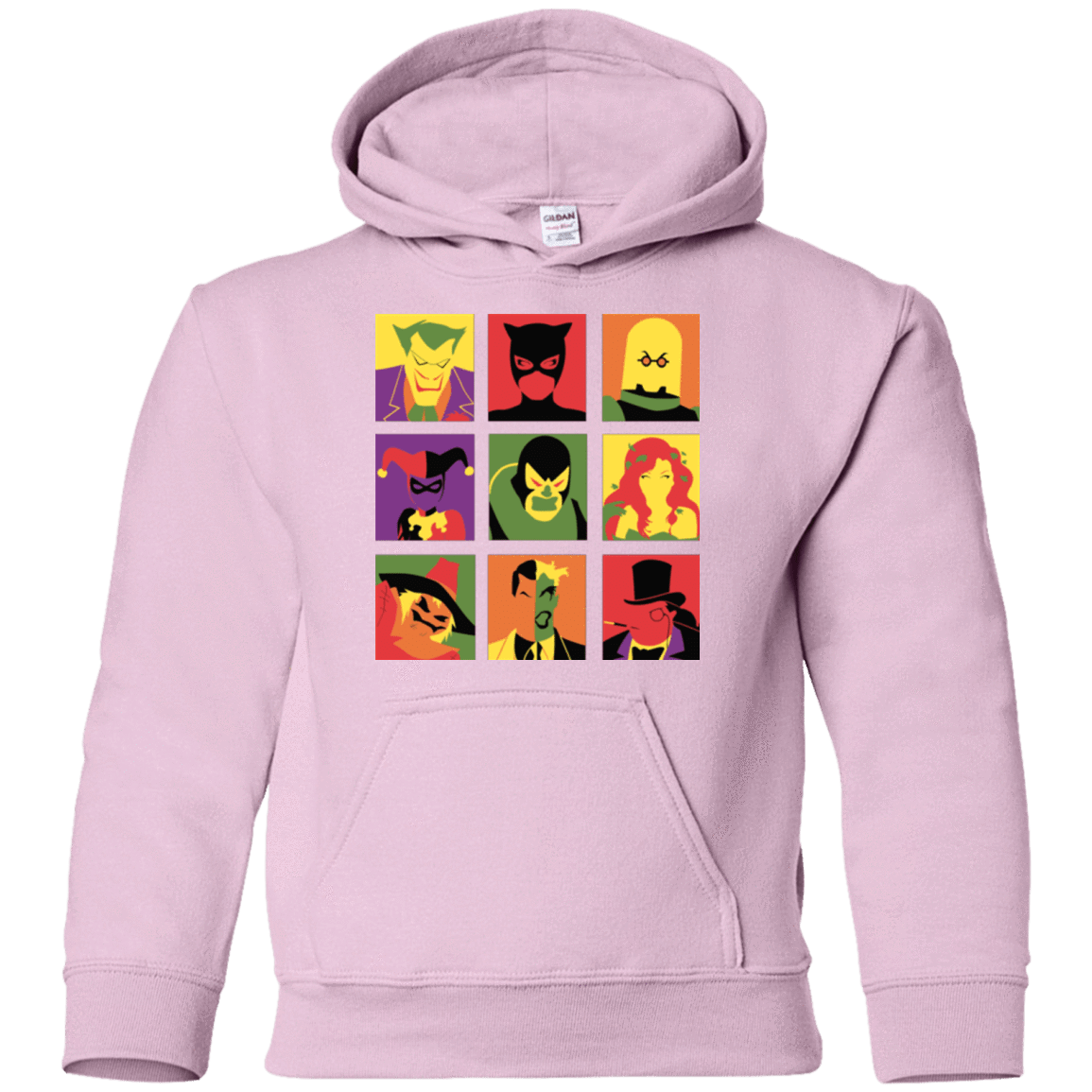 Sweatshirts Light Pink / YS Bat Pop Youth Hoodie