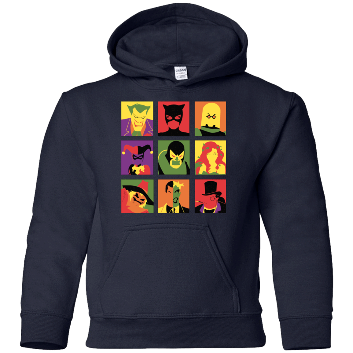 Sweatshirts Navy / YS Bat Pop Youth Hoodie