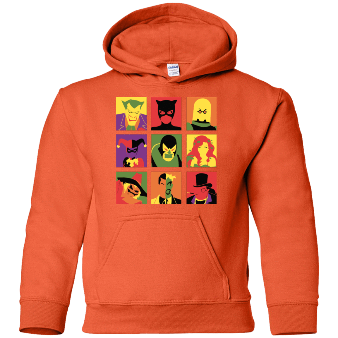 Sweatshirts Orange / YS Bat Pop Youth Hoodie