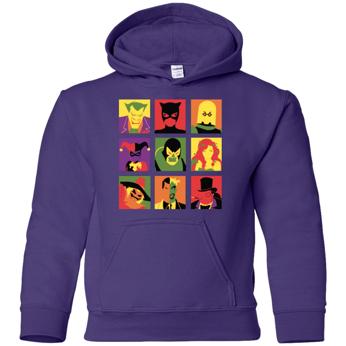 Sweatshirts Purple / YS Bat Pop Youth Hoodie