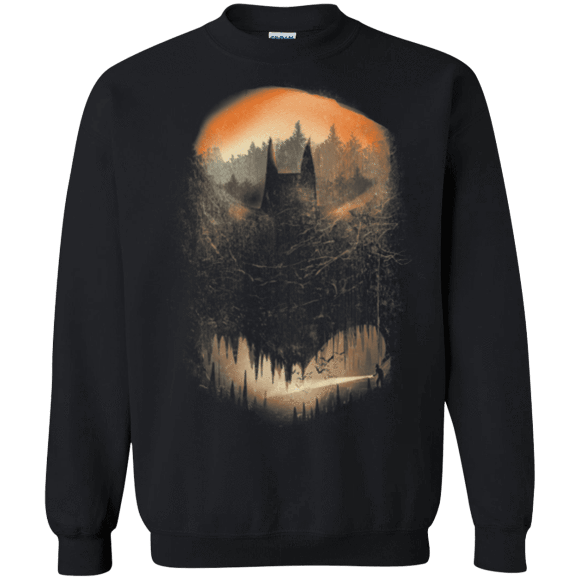 Batcaving Orange Version Crewneck Sweatshirt