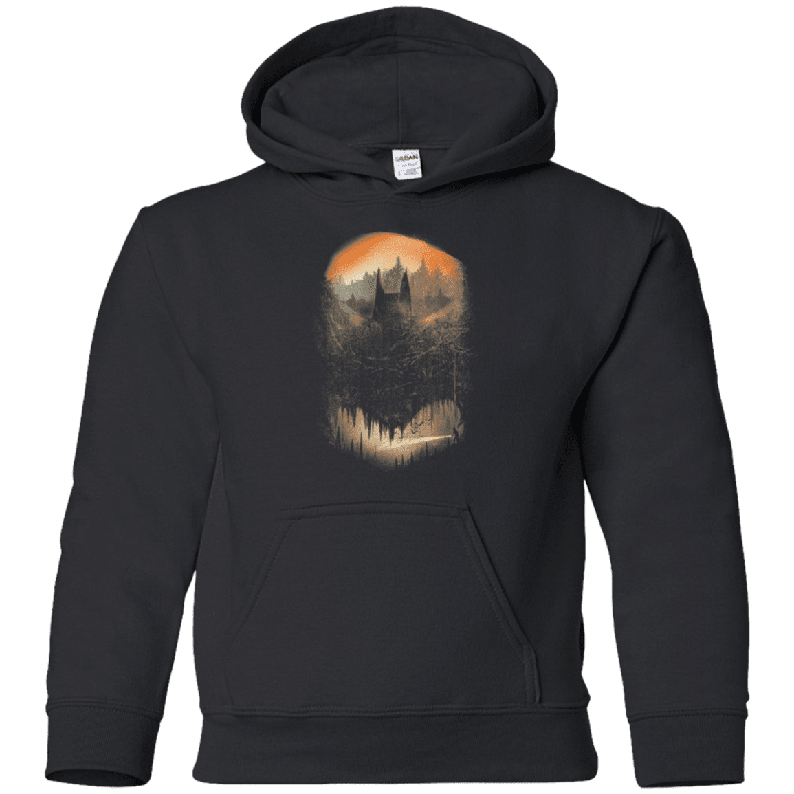 Batcaving Orange Version Youth Hoodie