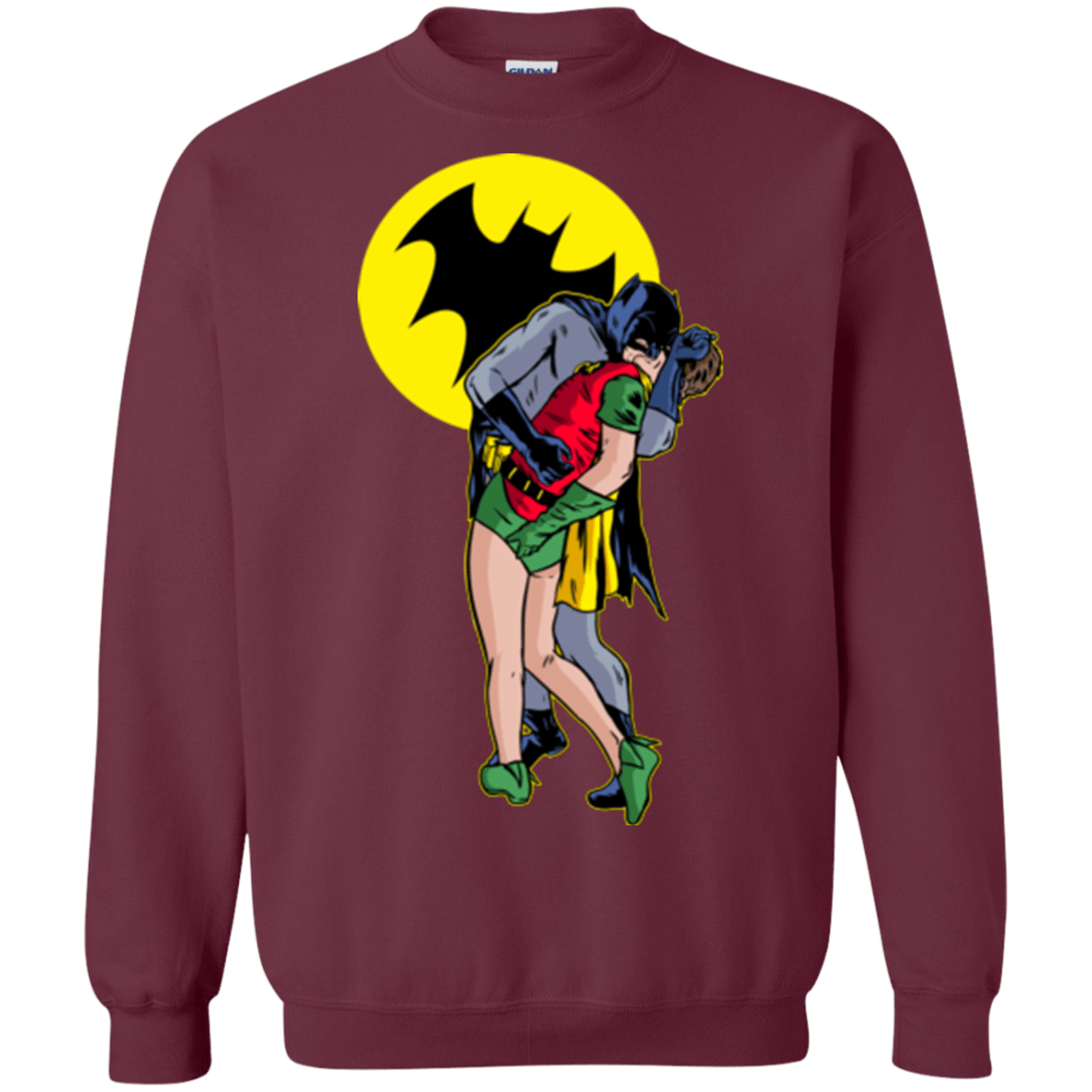 Sweatshirts Maroon / Small Batkiss Signal Crewneck Sweatshirt
