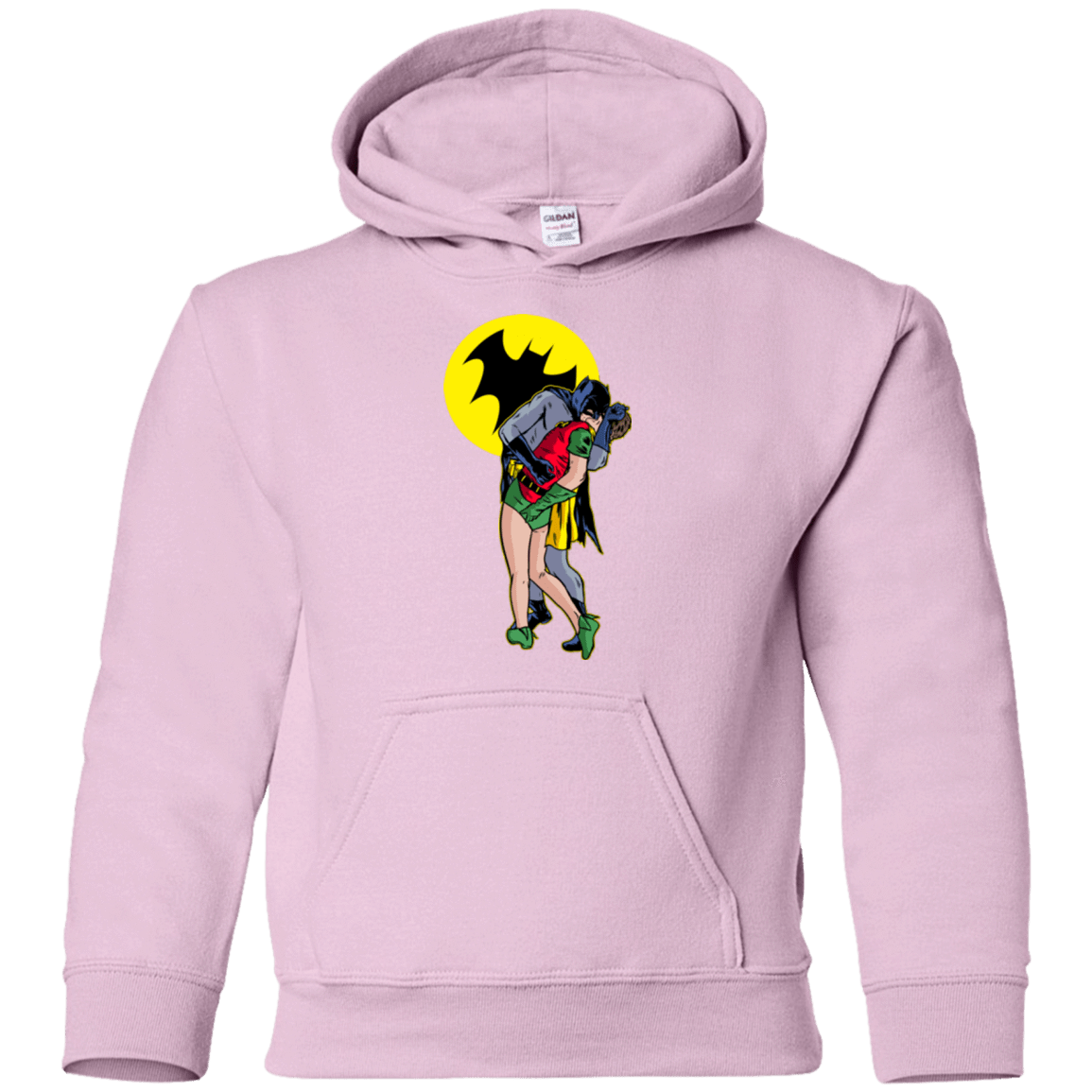 Sweatshirts Light Pink / YS Batkiss Signal Youth Hoodie