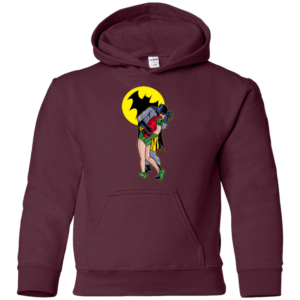 Sweatshirts Maroon / YS Batkiss Signal Youth Hoodie