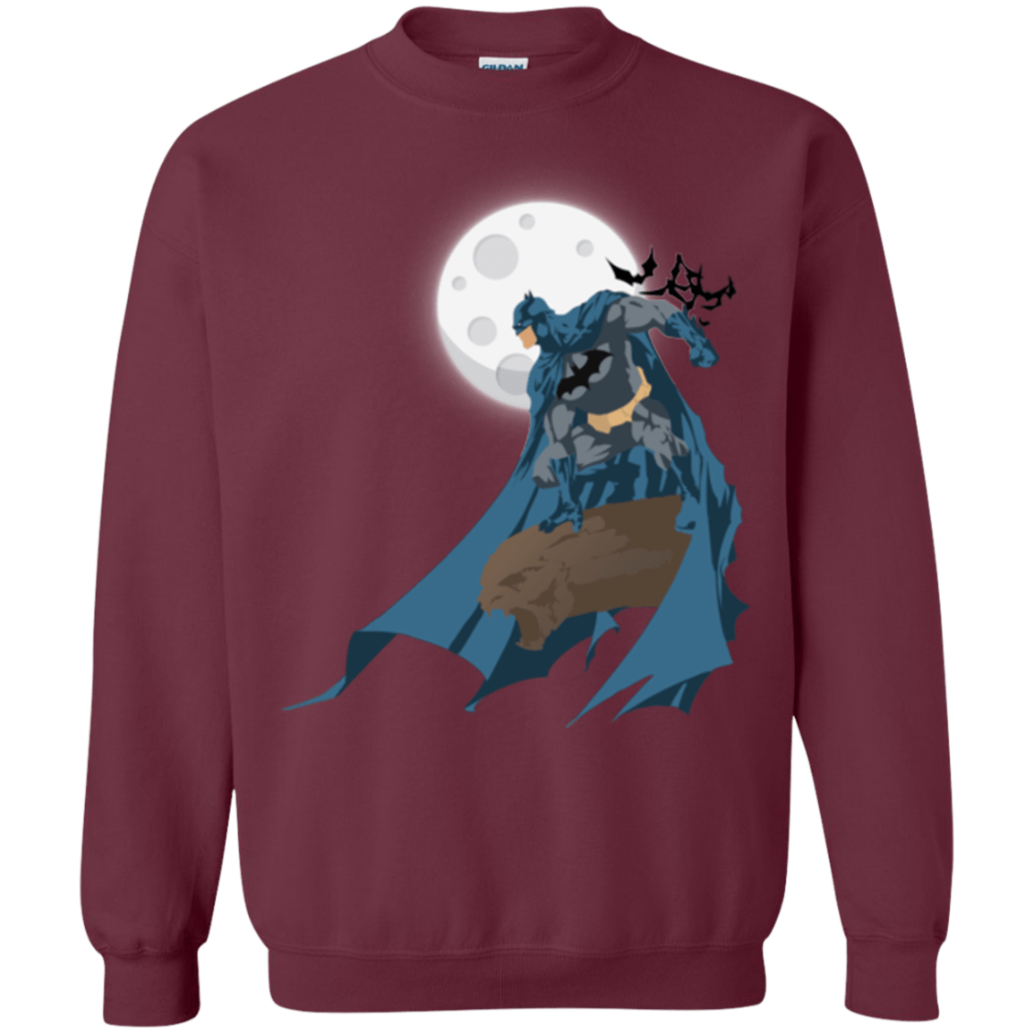 Sweatshirts Maroon / Small Batman Crewneck Sweatshirt