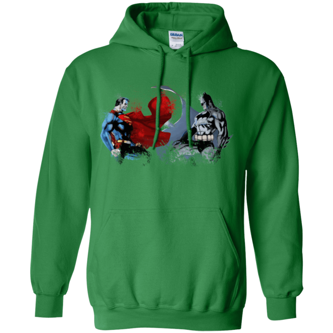 Sweatshirts Irish Green / Small Batman vs Superman Pullover Hoodie